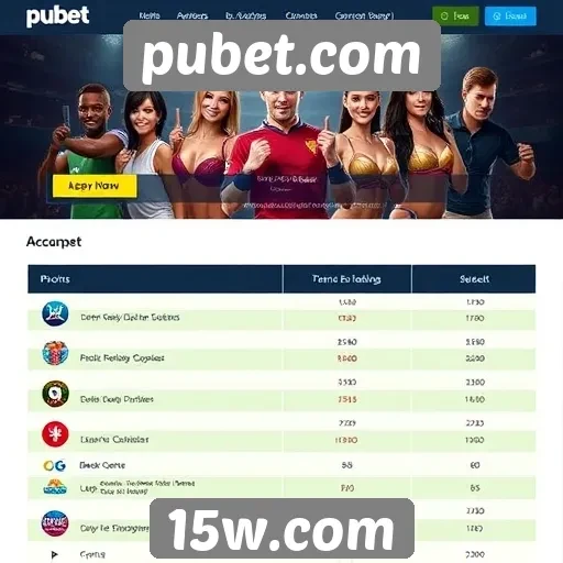 Estatísticas de uso do site pubet.com entre jogadores